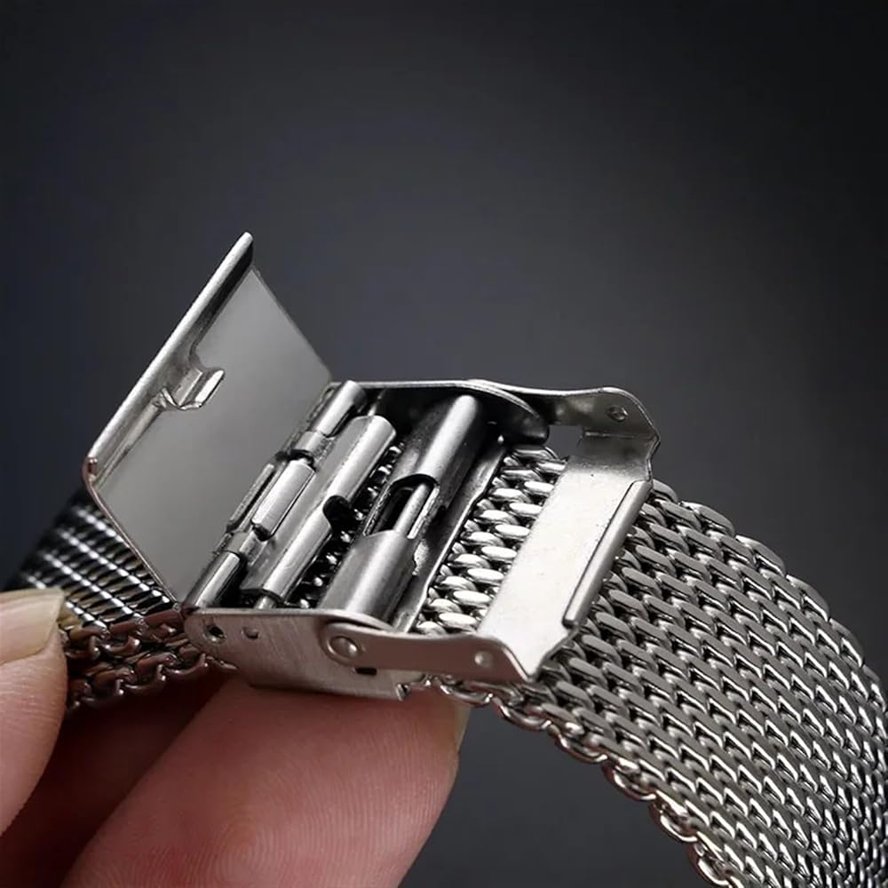 セイコー メッシュブレスレット時計 22mm MiLTAT Massy メッシュバンド ステンレス テーパード